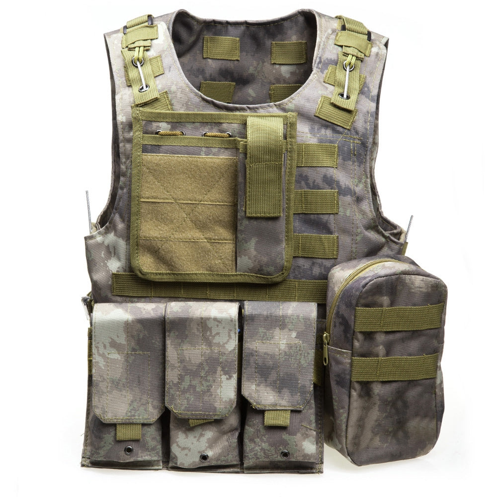 Amphibious Tactical Military Waistcoat Combat Assault Plate Carrier Vest Sport_Entertainment DIGITAL JUNGLE CAMOUFLAGE